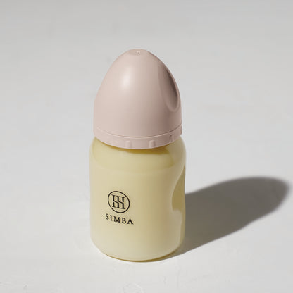 小獅王辛巴｜蘊蜜鉑金PPSU寬口防脹氣奶瓶 200ml－【栗粉】新生兒適用（圓孔S）
