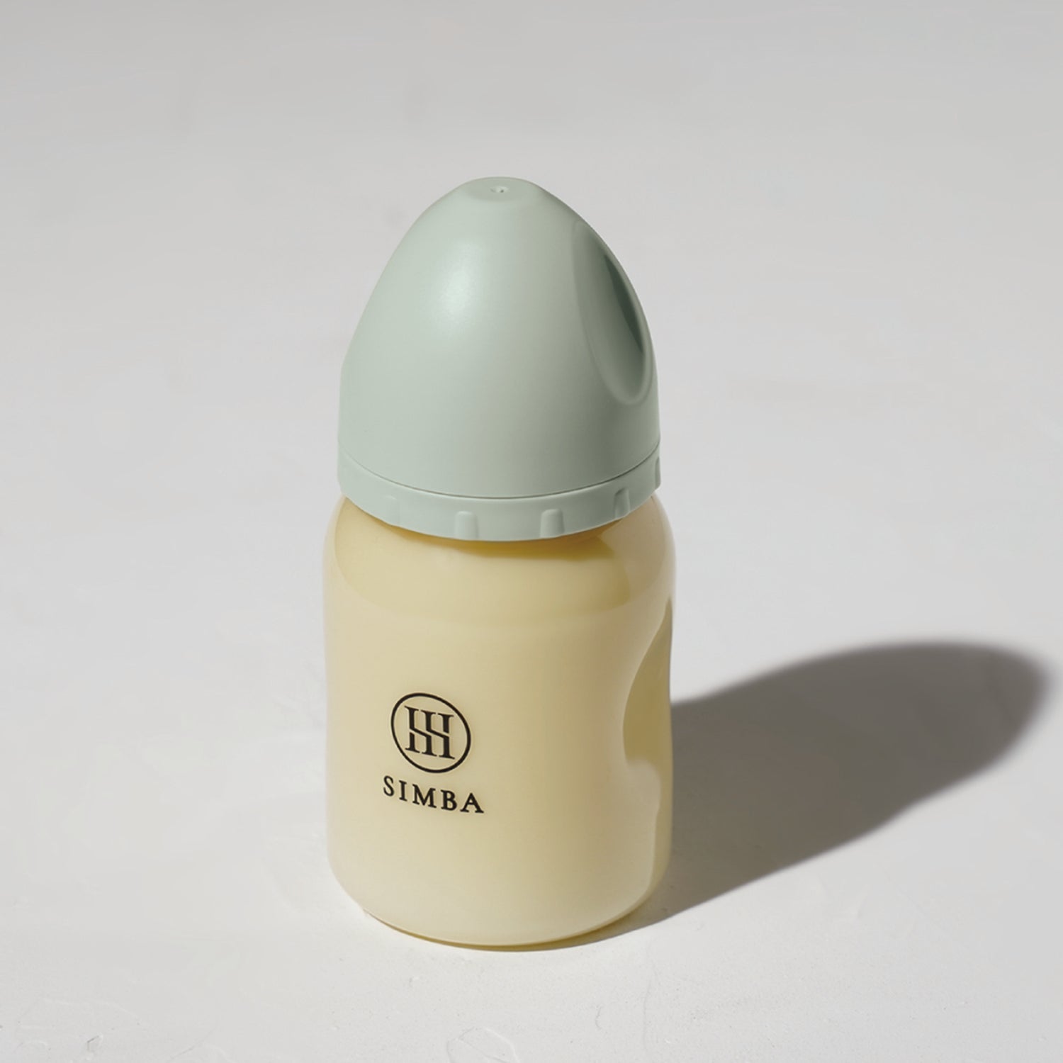 小獅王辛巴｜蘊蜜鉑金PPSU寬口防脹氣奶瓶 200ml－【綠沐】新生兒適用（圓孔S）
