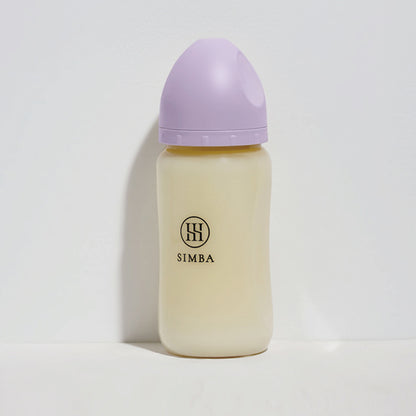 小獅王辛巴｜蘊蜜鉑金PPSU寬口防脹氣奶瓶 270ml－【紫芙】全齡適用（十字孔M）