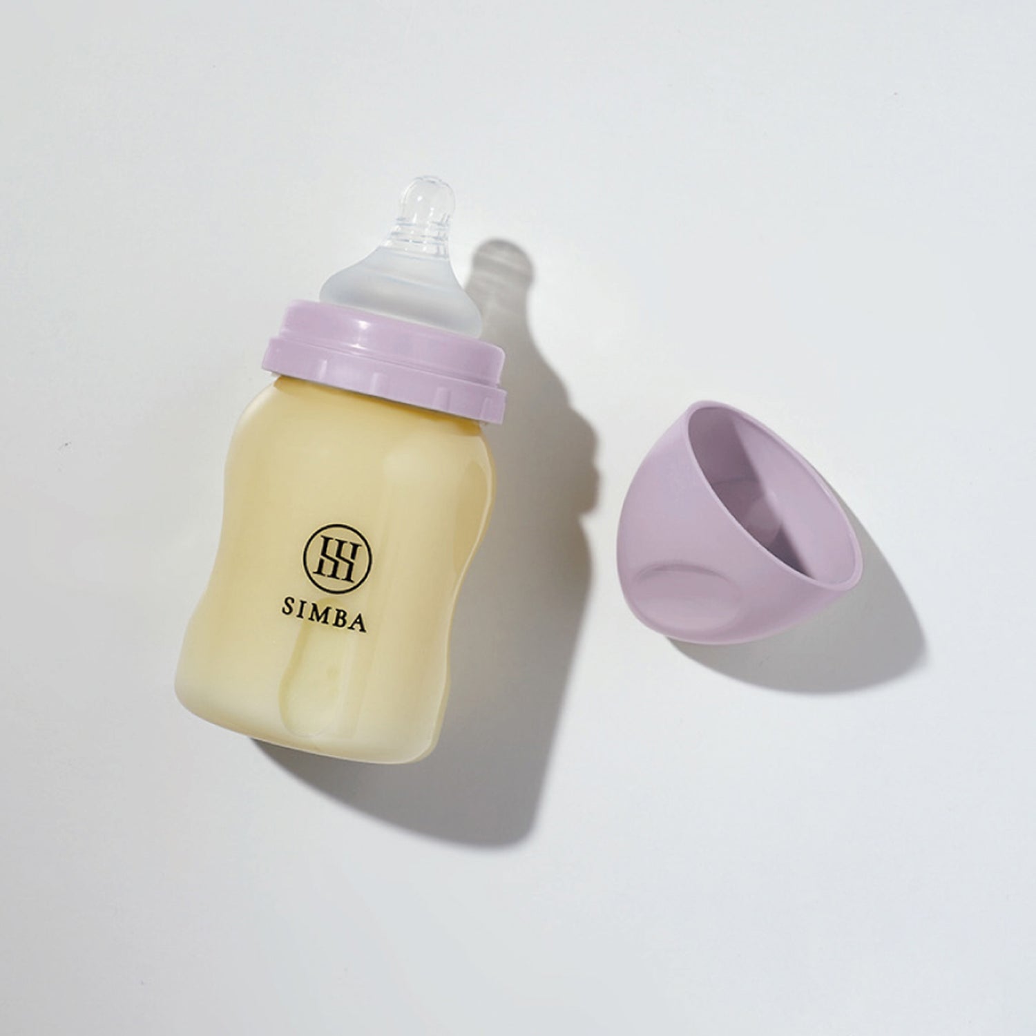 小獅王辛巴｜蘊蜜鉑金PPSU寬口防脹氣奶瓶 200ml－【紫芙】新生兒適用（圓孔S）

