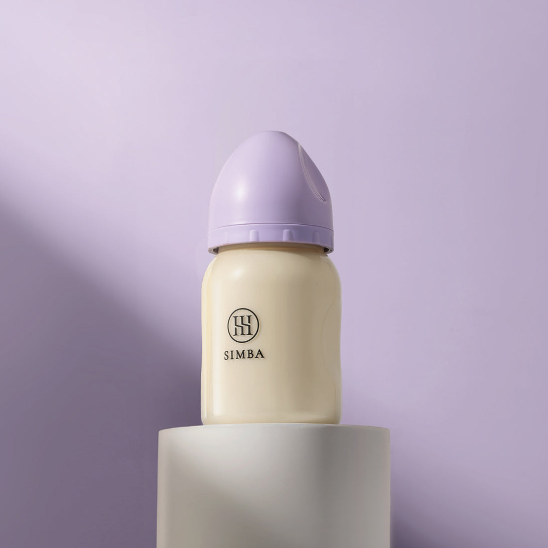 Simba | Allongé PPSU Wide Neck Anti-Colic Feeding Bottle 200ml -Beni Imo【Purple】Newborn (Round Hole S)