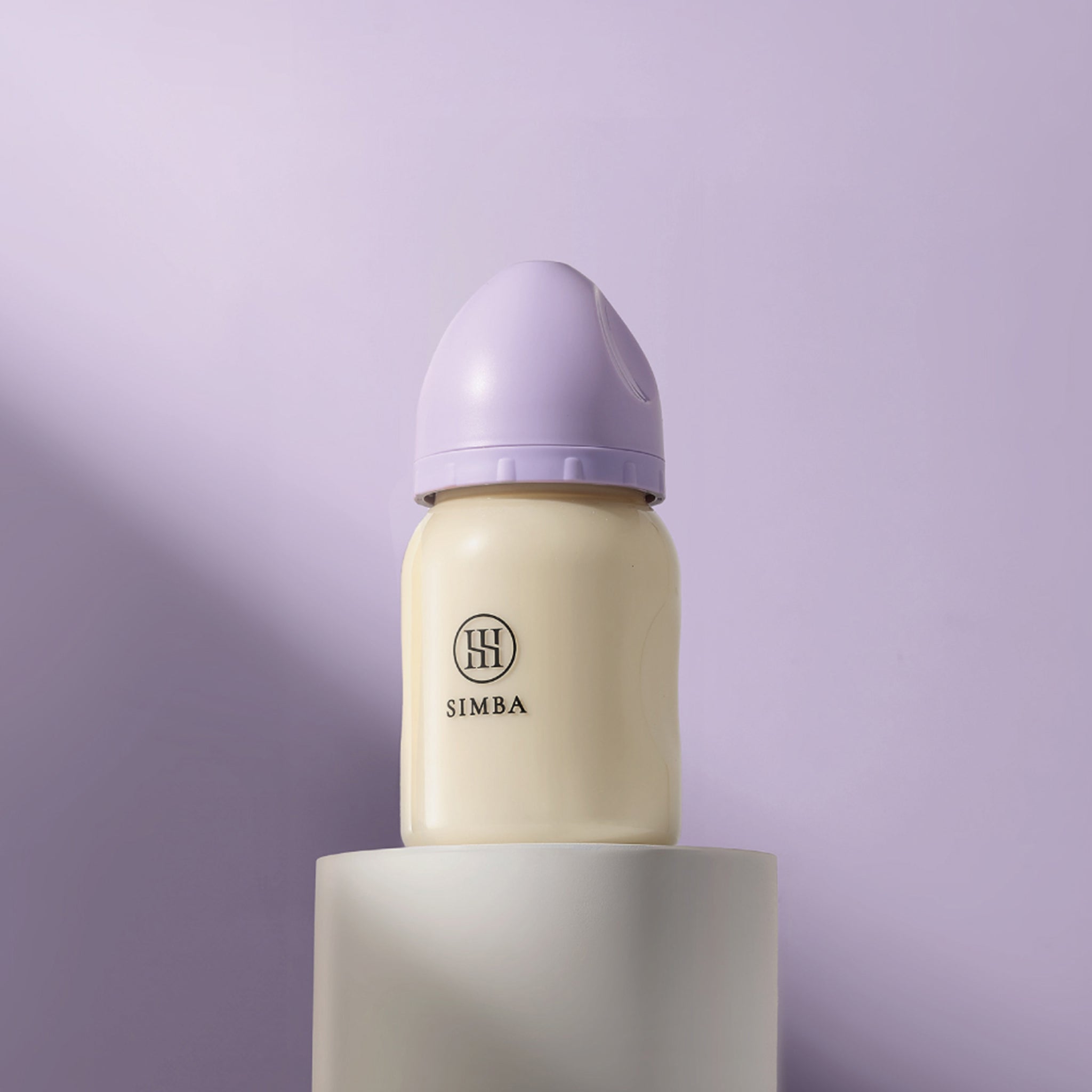 小獅王辛巴｜蘊蜜鉑金PPSU寬口防脹氣奶瓶 200ml－【紫芙】新生兒適用（圓孔S）


