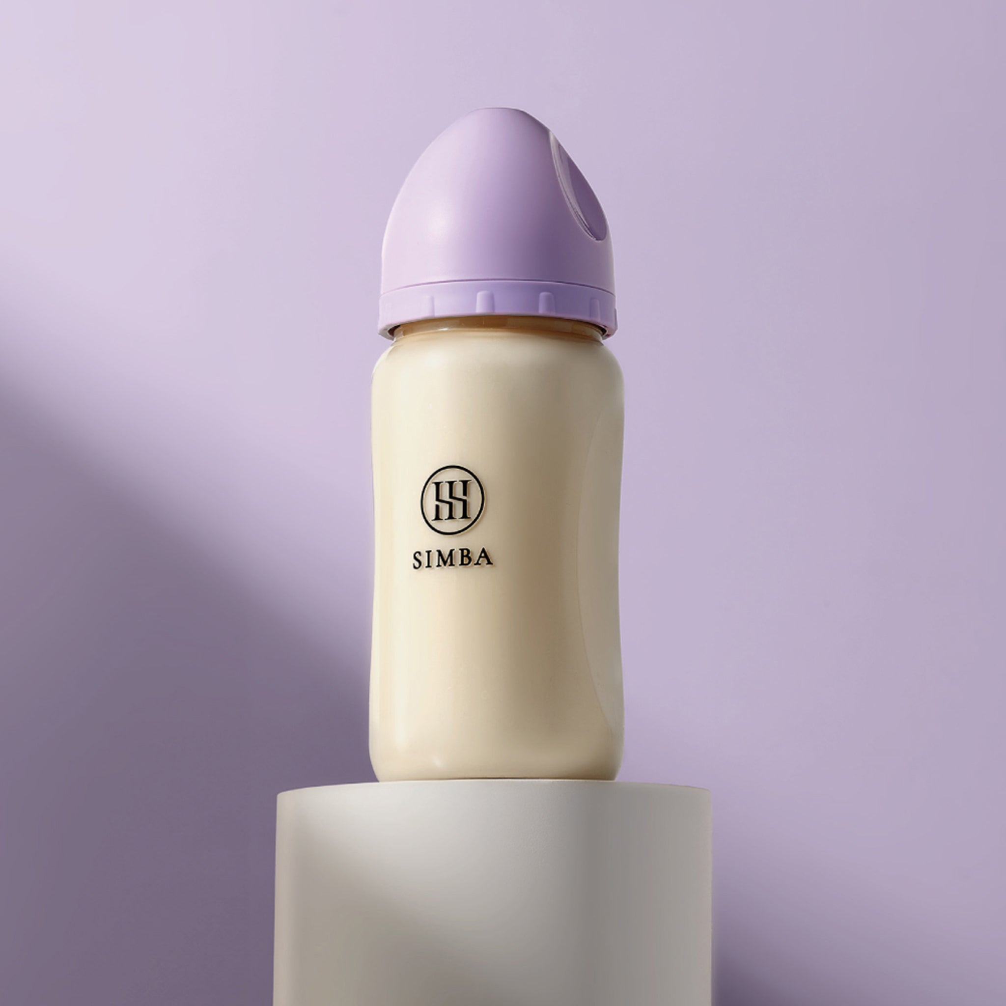 小獅王辛巴｜蘊蜜鉑金PPSU寬口防脹氣奶瓶 270ml－【紫芙】全齡適用（十字孔M）