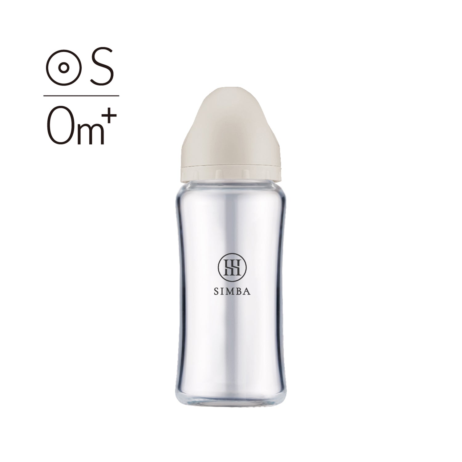 小獅王辛巴 蘊蜜玻璃寬口防脹氣奶瓶 180ml &amp; 270ml【0–3 個月｜S/SS 圓孔奶嘴】