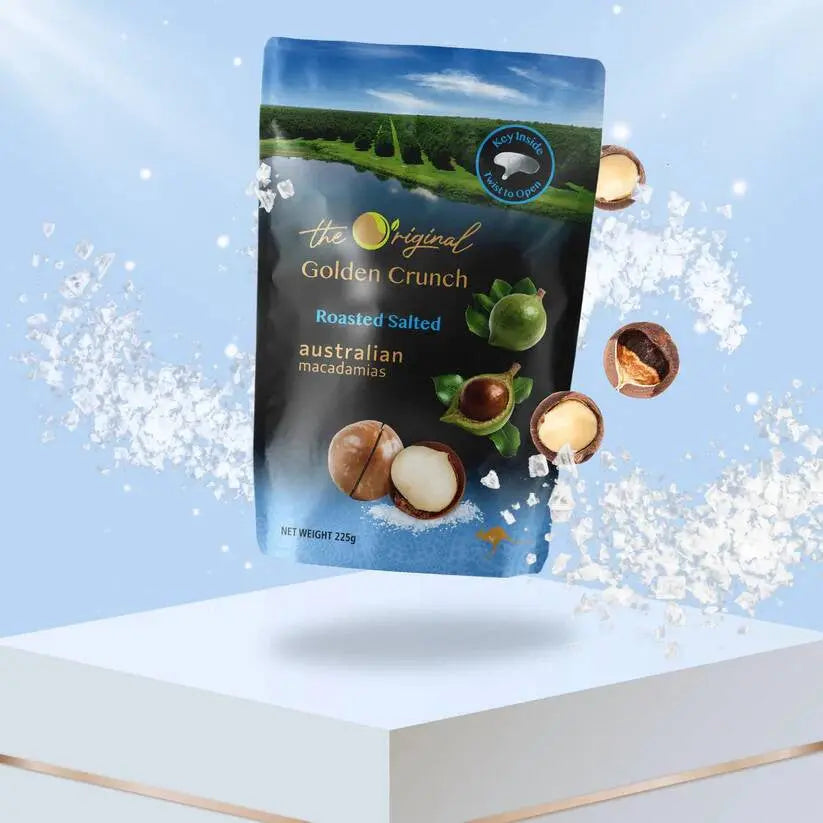 The Original Golden Crunch Macadamias【Roasted Salted】225g - Anini Baby Australia