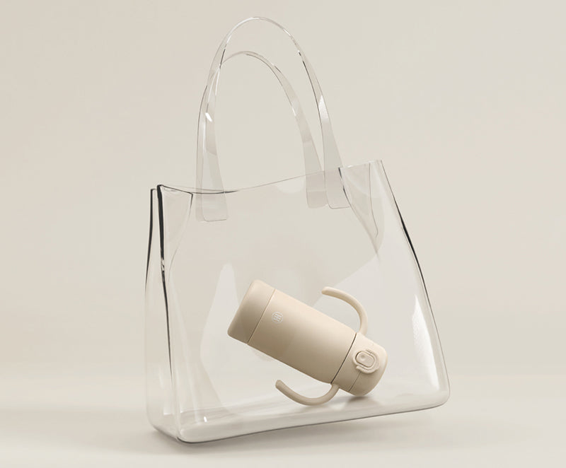Simba | TEENYLITE Thermal Bottle with Handle &amp; Anti-Splash Straw 330ml -Ciel【Blue】