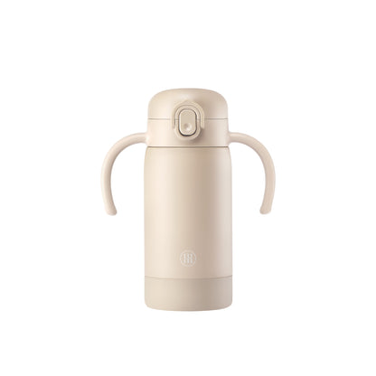 Simba | TEENYLITE Thermal Bottle with Handle &amp; Anti-Splash Straw 330ml -Nook【Beige】