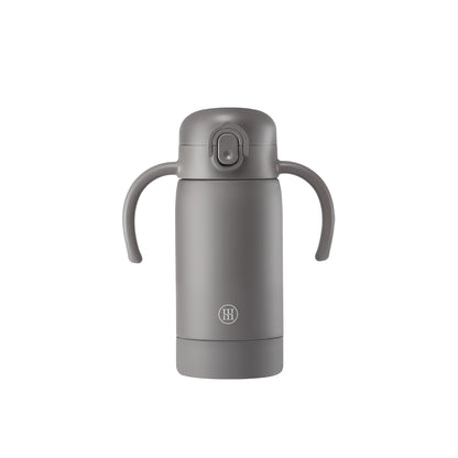 Simba | TEENYLITE Thermal Bottle with Handle &amp; Anti-Splash Straw 330ml -【Grey】